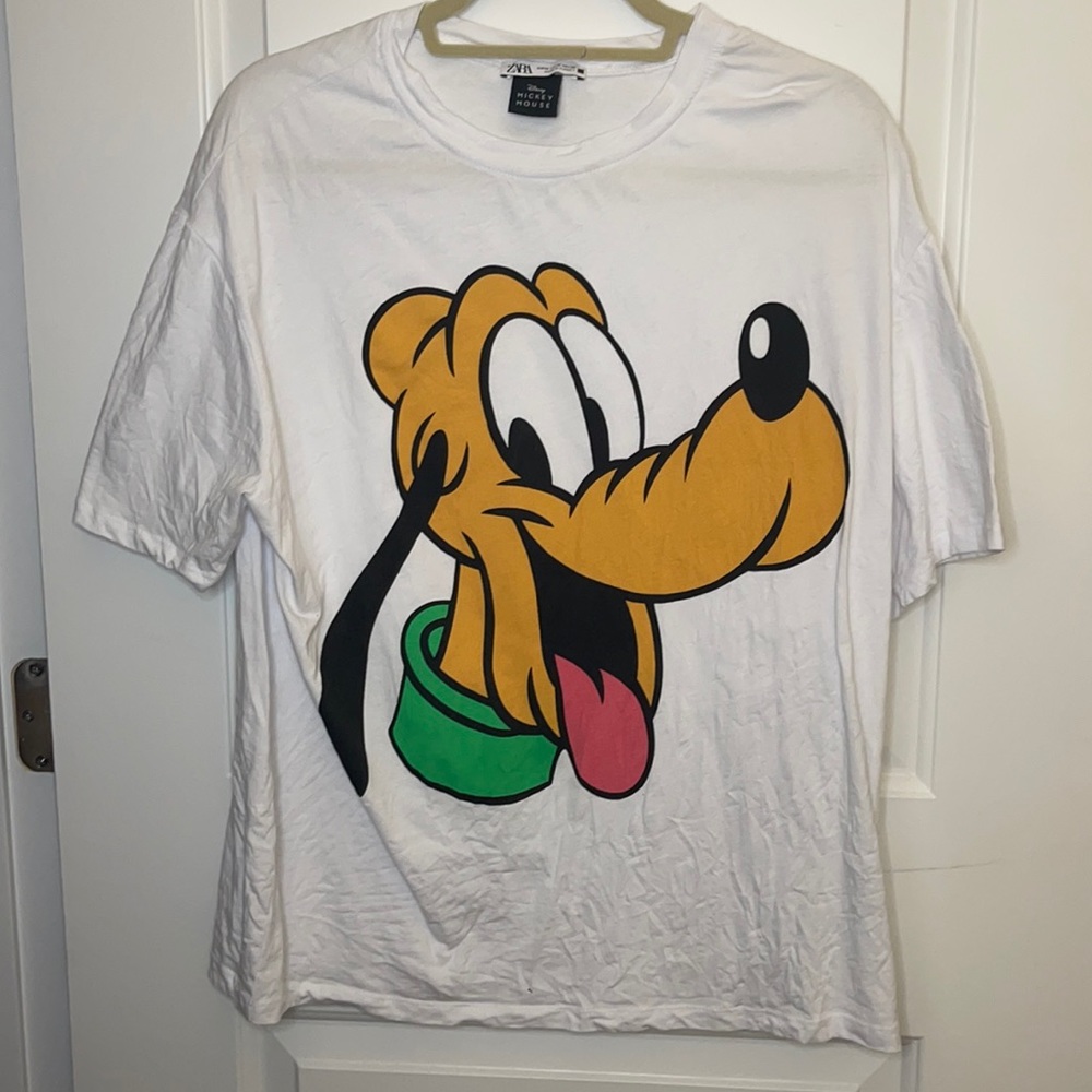Zara Mickey Mouse Collab Pluto Shirt